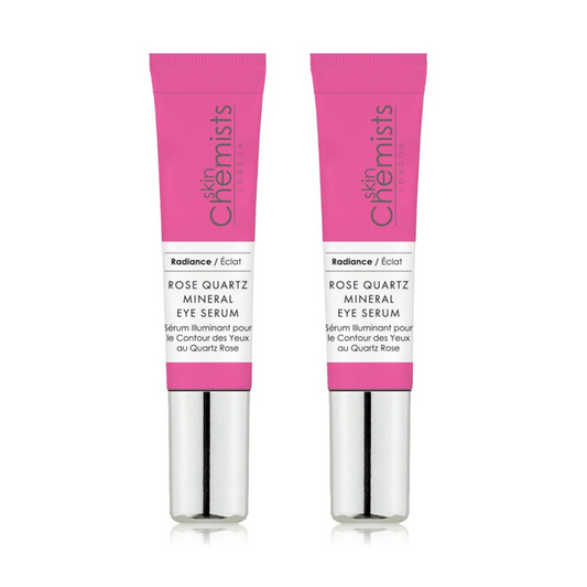 skinChemists Rose Quartz Mineral Eye Serum 15ml Twin Value Savings Pack