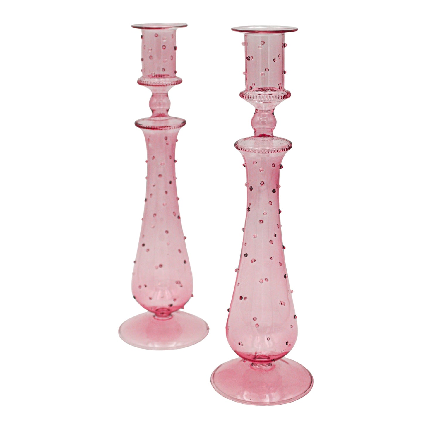 Rose Garden Dotty Candle Holder - Pair