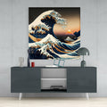 Waves Glass Wall Art  || Designer Collection