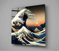Waves Glass Wall Art  || Designer Collection