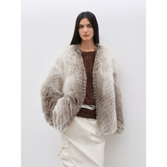 Yukino Dream Colorful Fox Fur Coat