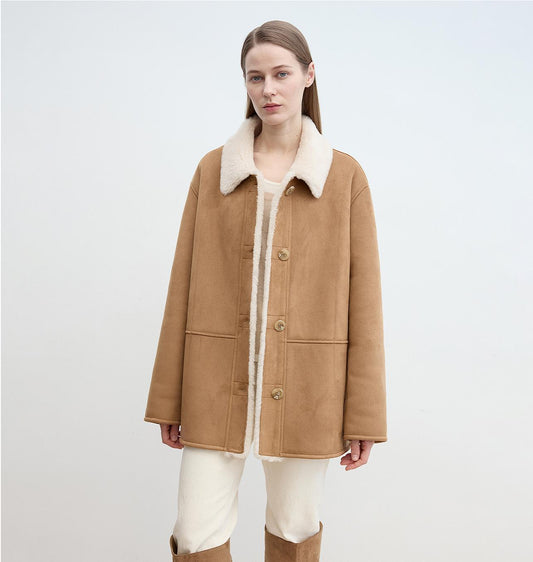 “Vintage Manor” Shearling Jacket