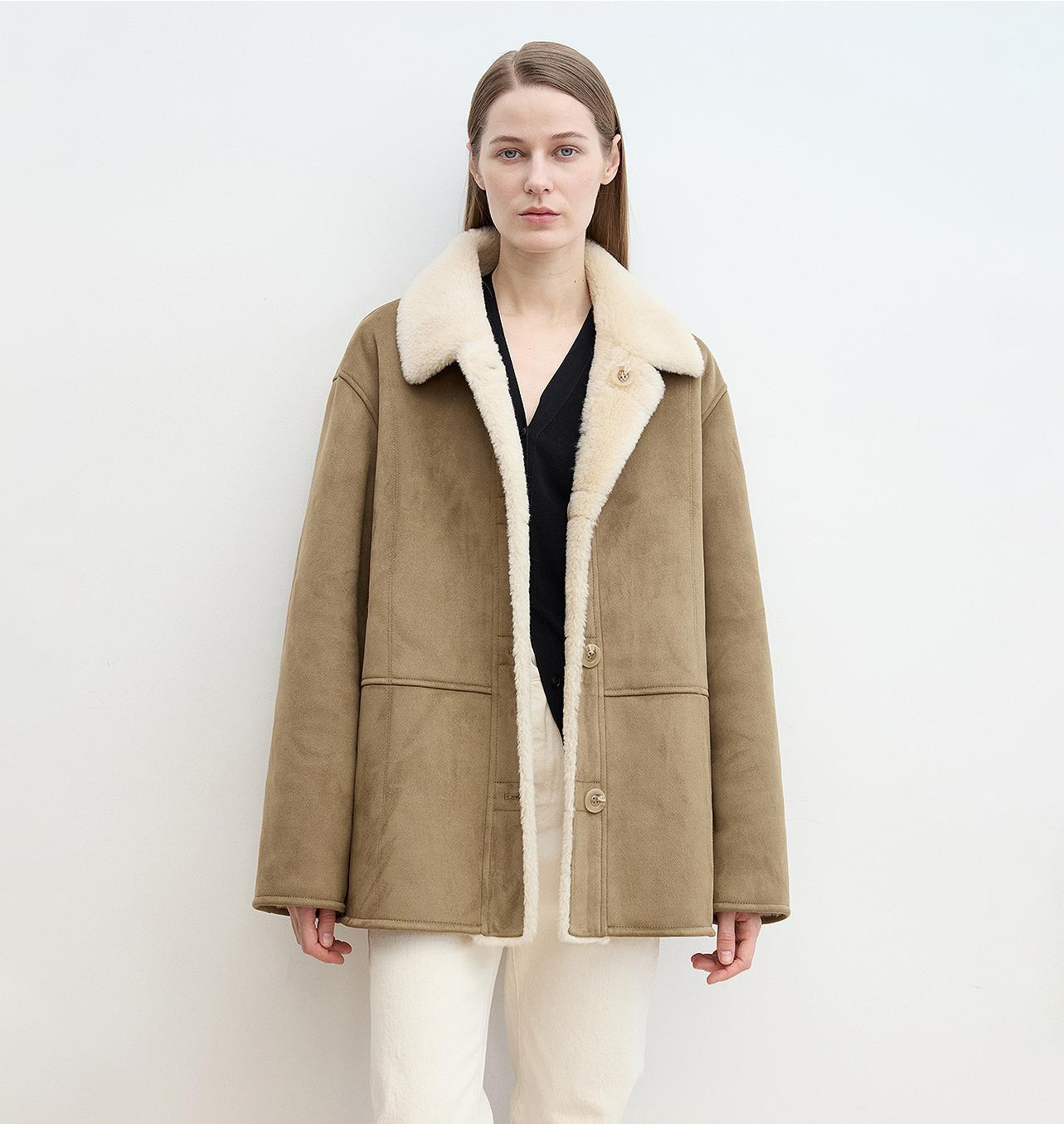 “Vintage Manor” Shearling Jacket