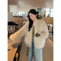 Black Sugar Champagne Fox Fur Coat