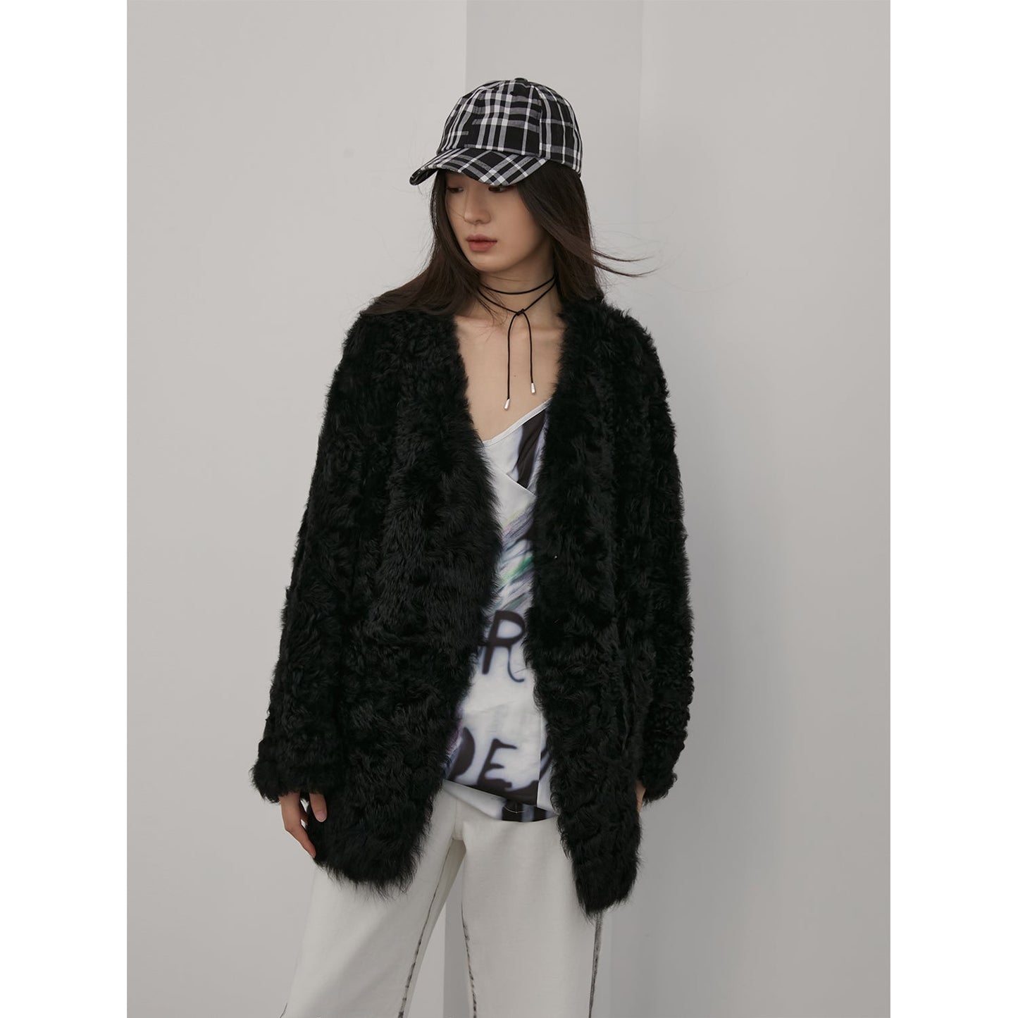 Peach Oolong Tuscan Sheepskin Coat