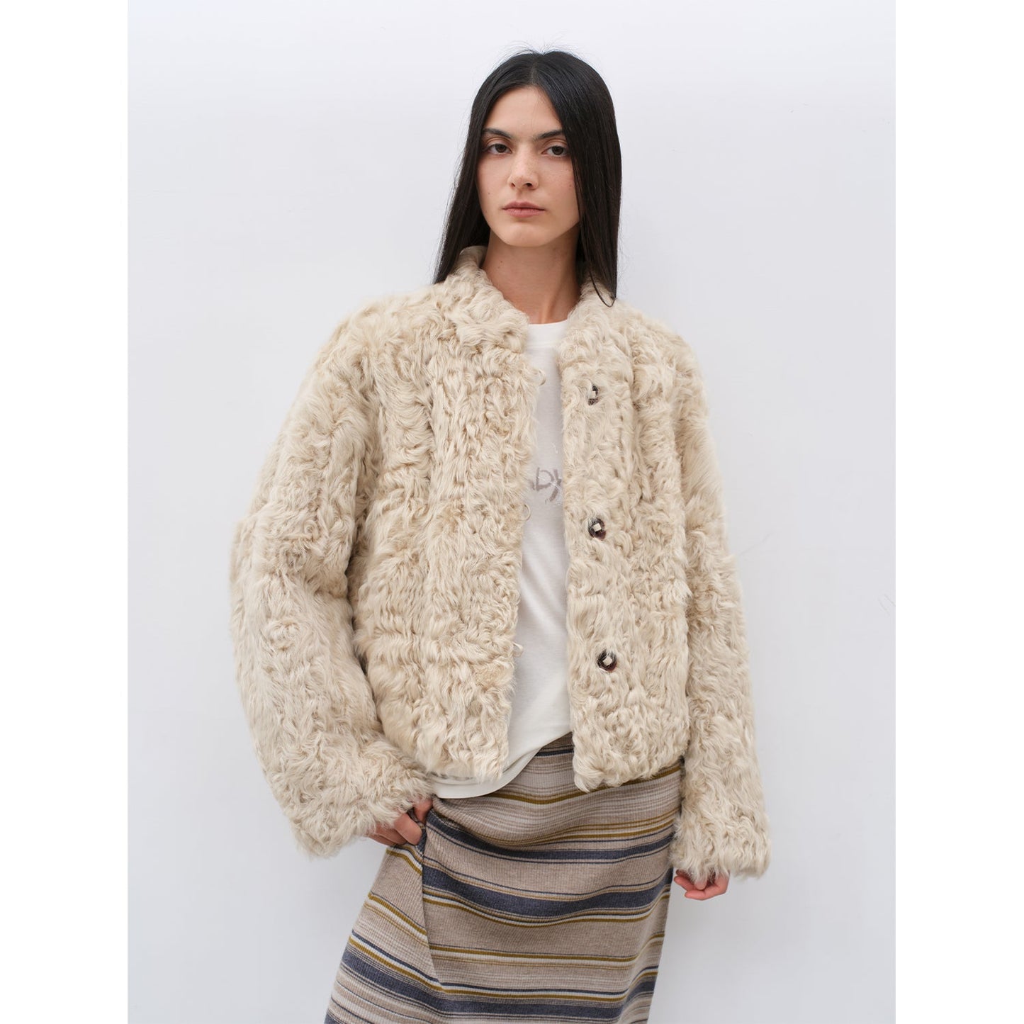 Little Bear's Thoughts Sheepskin Coat