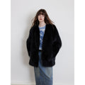 Black Sugar Champagne Fox Fur Coat