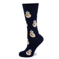 Star Wars BB-8 Navy Dress Socks and Rebel Alliance Starbird Crest Lapel Pin Gift Set