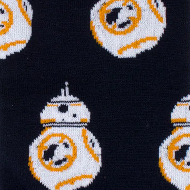 Star Wars BB-8 Navy Dress Socks and Rebel Alliance Starbird Crest Lapel Pin Gift Set