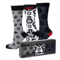 Star Wars Darth Vader Black, White, and Gray Dress Socks and Lapel Pin Gift Set