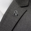 Star Wars Darth Vader Black, White, and Gray Dress Socks and Lapel Pin Gift Set