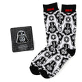 Star Wars Darth Vader White Dress Socks and Lapel Pin Gift Set