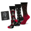 Star Wars Dress Socks 3-Pack with Darth Vadar Lapel Pin Gift Set