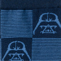 Star Wars Darth Vader Navy and Black Checkered Socks with Imperial Crest Lapel Pin Gift Set