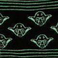 Star Wars Yoda Green and Black Ombre Pattern Dress Socks with Jedi Crest Lapel Pin