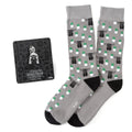 Star Wars Mandalorian and Grogu Gray Dress Socks and Lapel Pin Gift Set