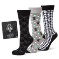 Star Wars Mandalorian Dress Socks 3-Pack and Mythosaur Lapel Pin Gift Set