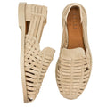 06-115-SND SANDALI Woven Leather Slip-On Sandal, Sand