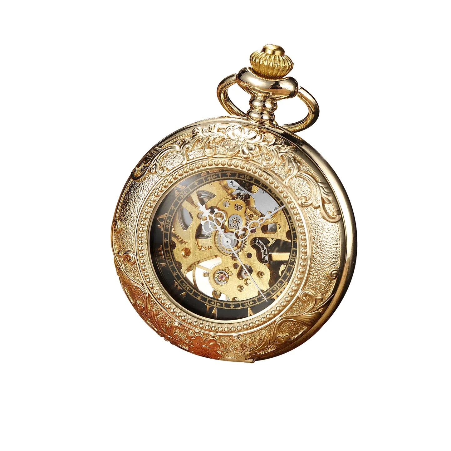 Luxury Gold Skeleton Mechanical Pocket Watch™