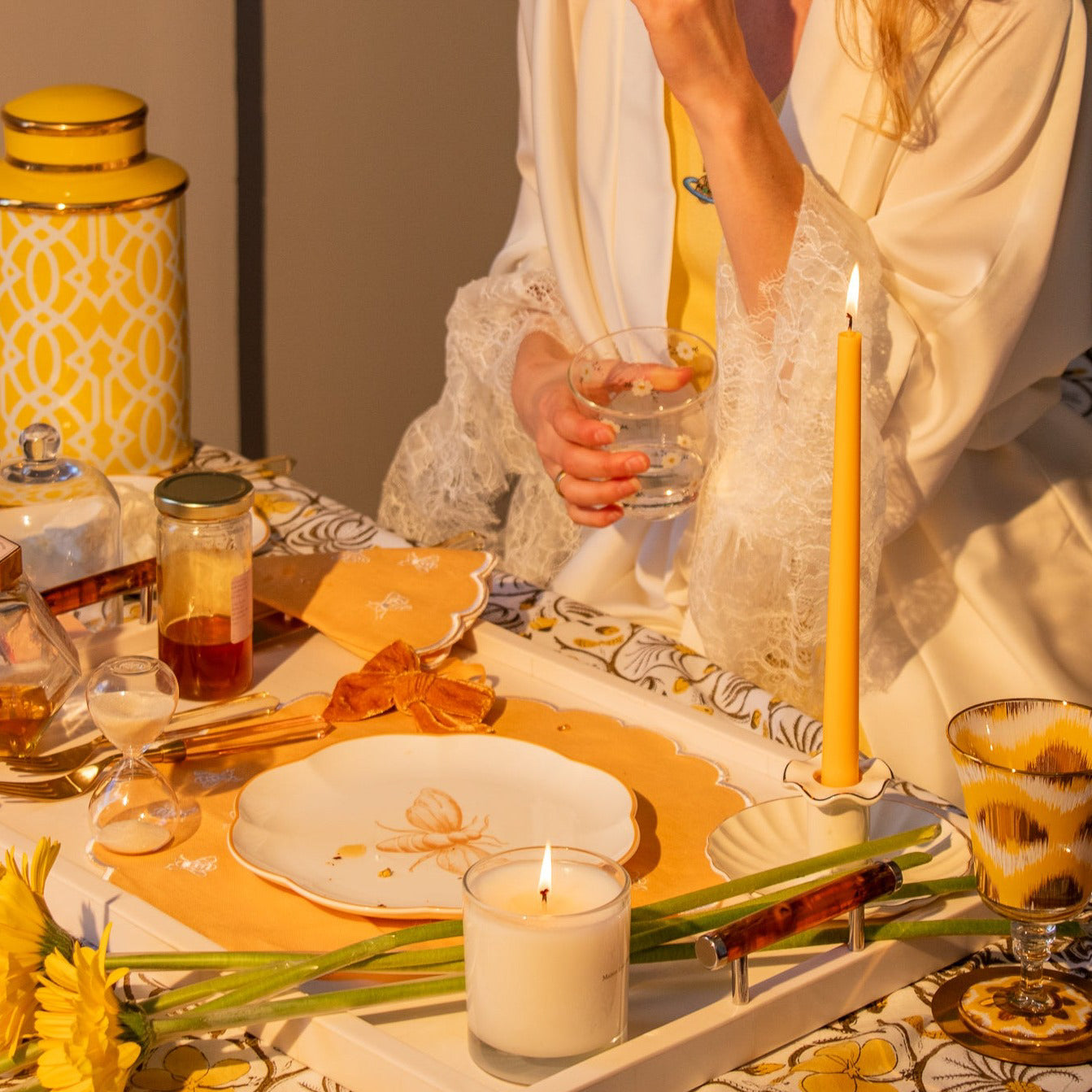 Extra Tall Warm Pumpkin Spice Taper Candle, 1 Case of 24 Packs (4 Candles per Pack)