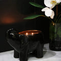 Black Elephant Candle