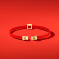 Ethereal Insight Men's Evil Eye Red String Bracelet