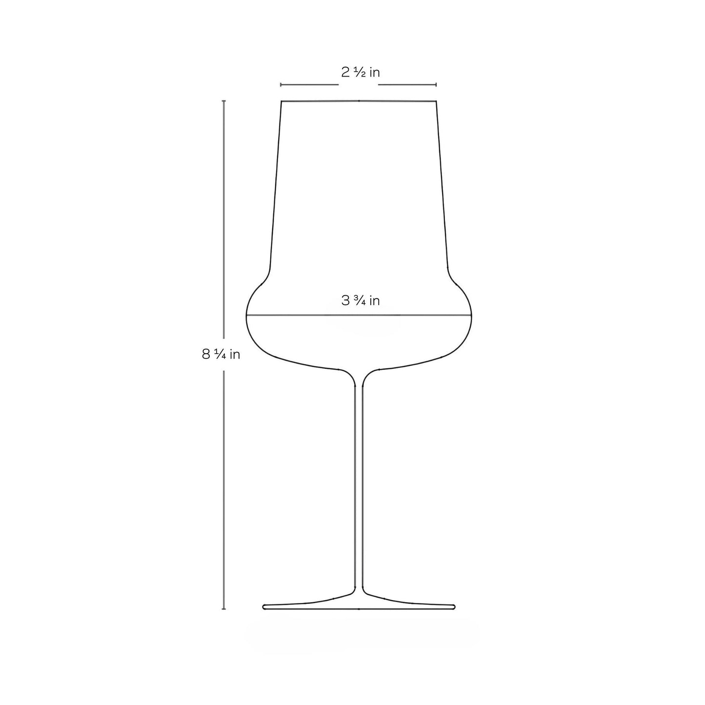 Ghost Zero Belly Red Wine Glass