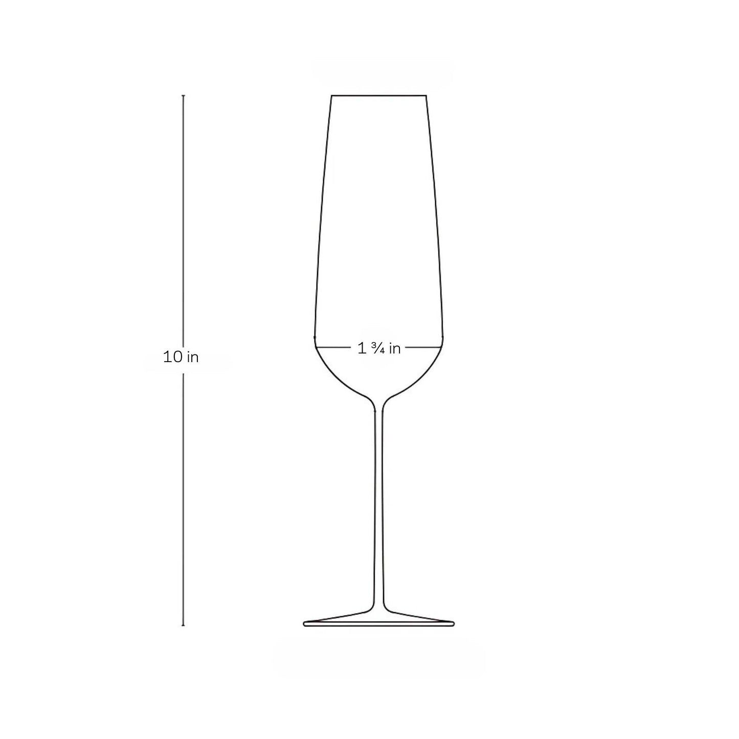 Stem Zero Flute Champagne Glass