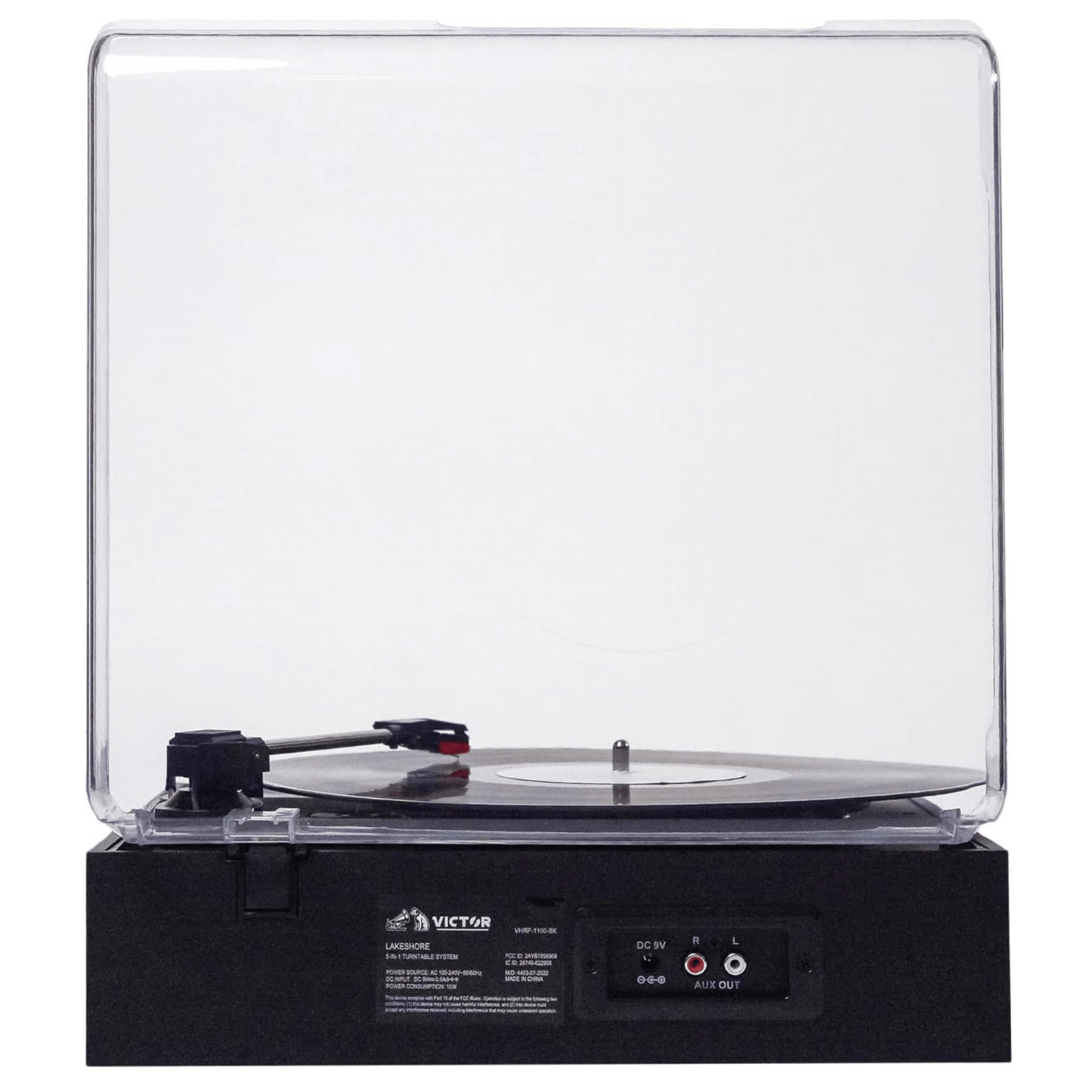 Victor Lakeshore 5-in-1 Hybrid Bluetooth Turntable System w USB and RCA Output