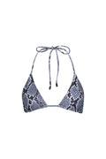 Waikiki Triangle String Bikini Top Snake