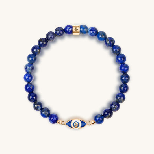Wise Glance Lapis Evil Eye Charm Bracelet