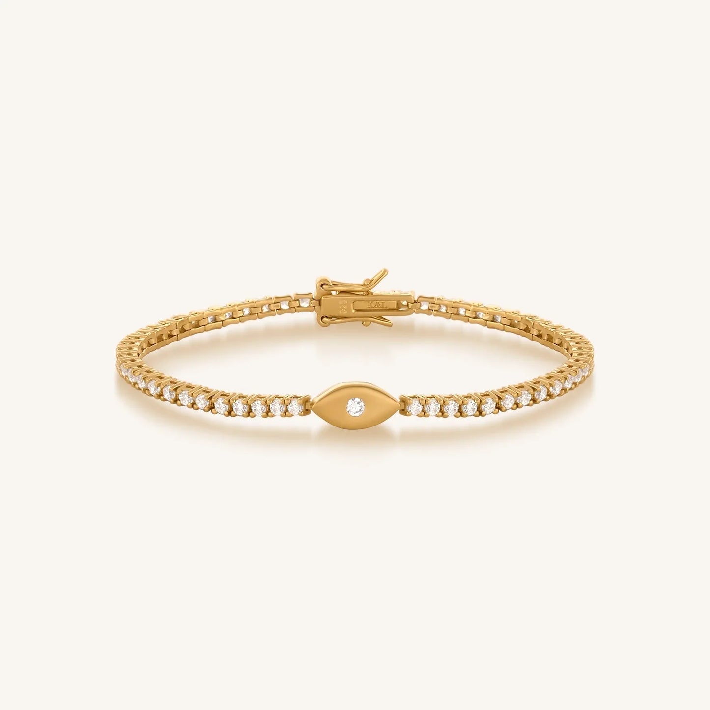 Hopeful Abundance Evil Eye Tennis Bracelet