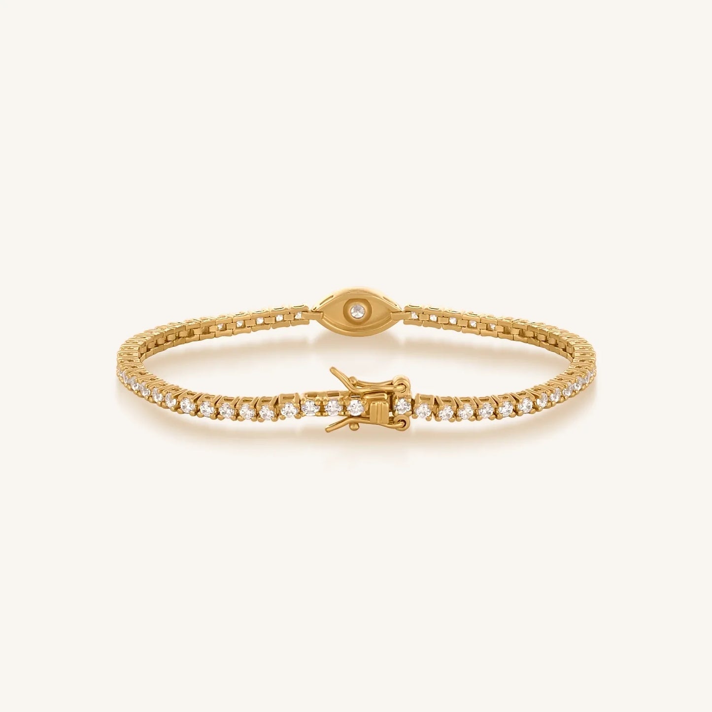 Hopeful Abundance Evil Eye Tennis Bracelet
