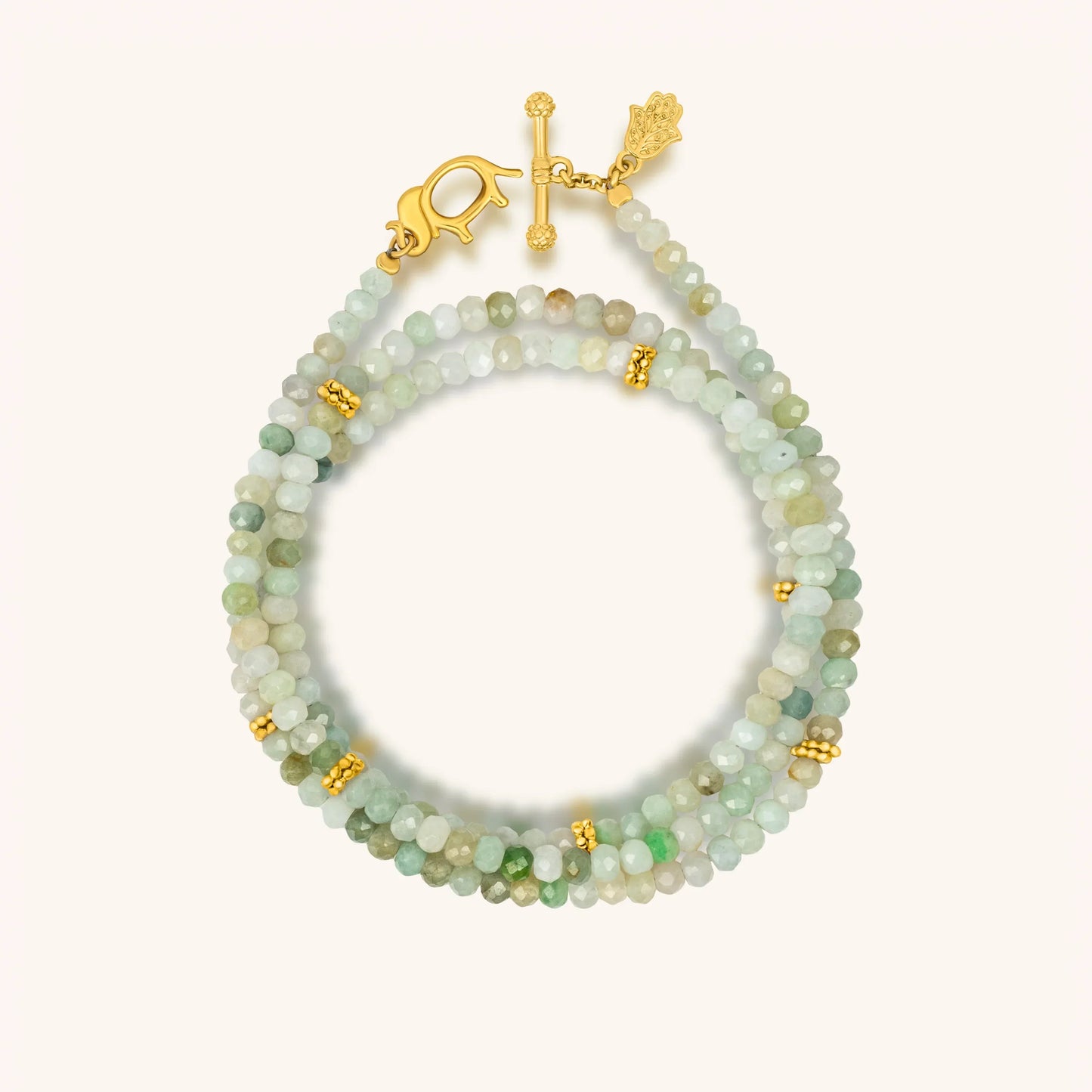 Manifest Abundance Jade Elephant Wrap Bracelet