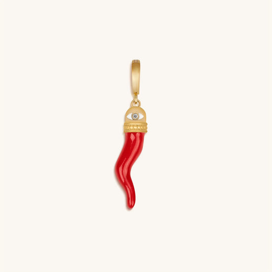 Passionate Protector Cornicello Charm
