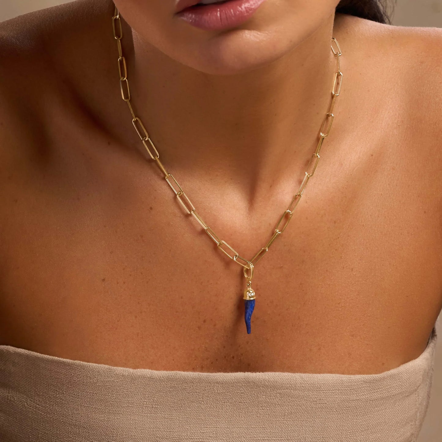 Boundless Hope Lapis Cornicello Charm