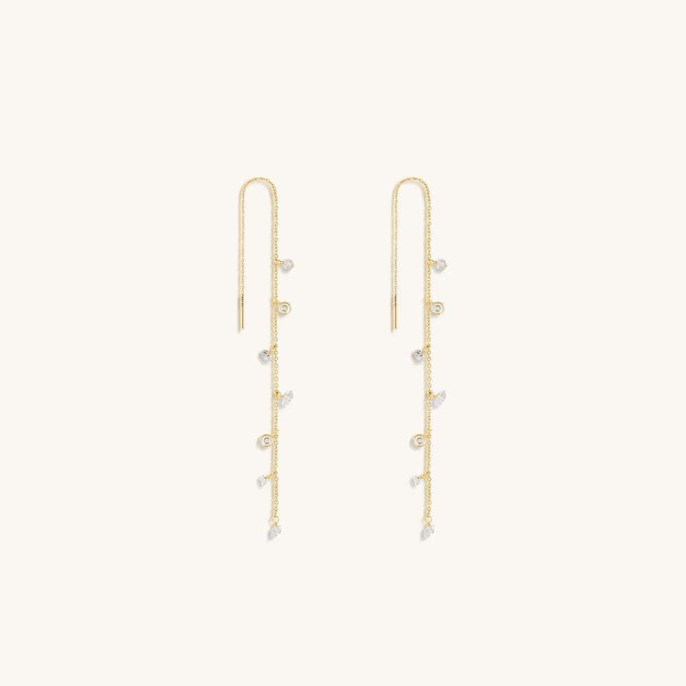 Divine Whispers Threader Earrings
