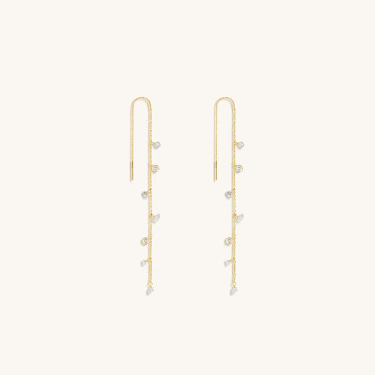 Divine Whispers Threader Earrings