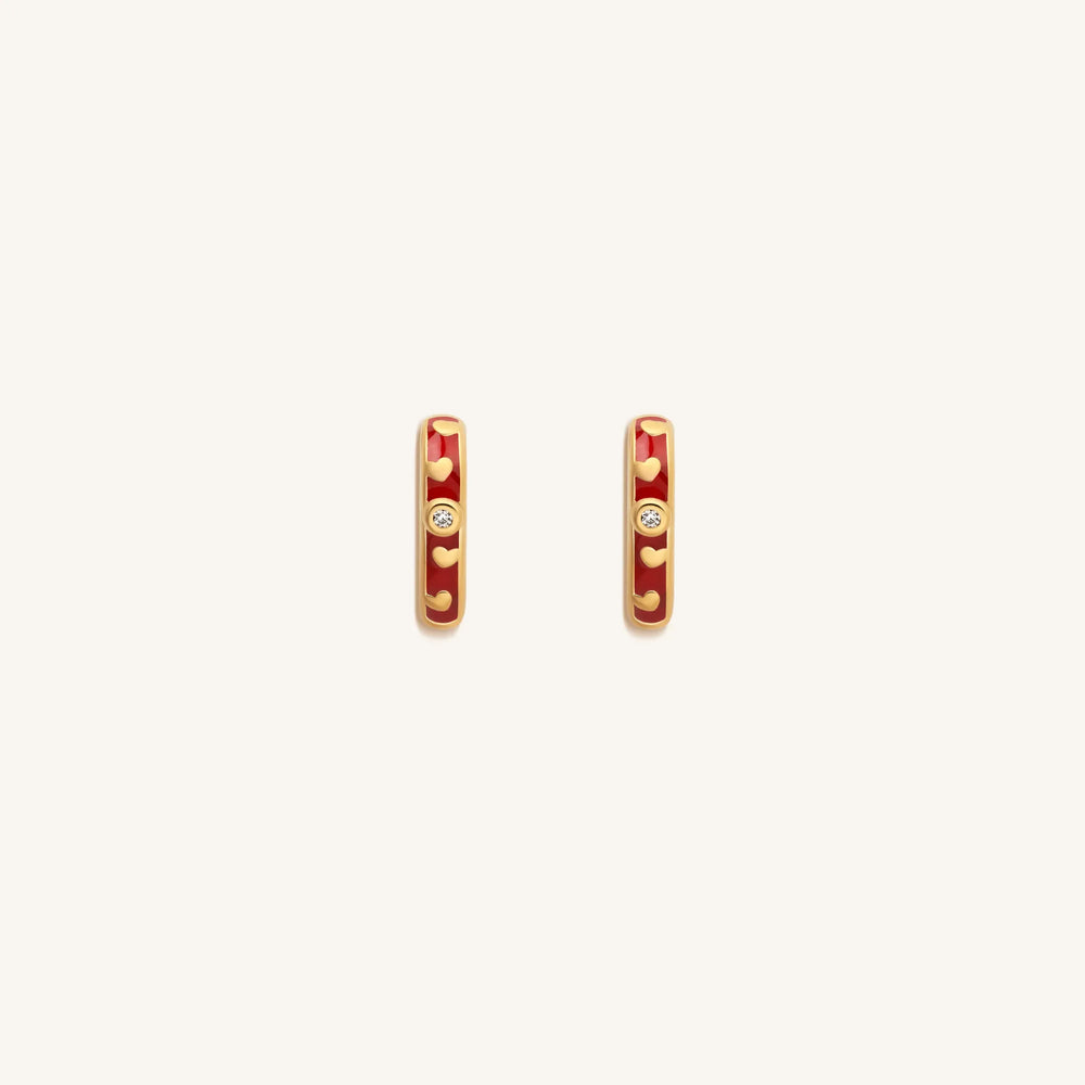 Limitless Love Gold Heart Hoop Earrings