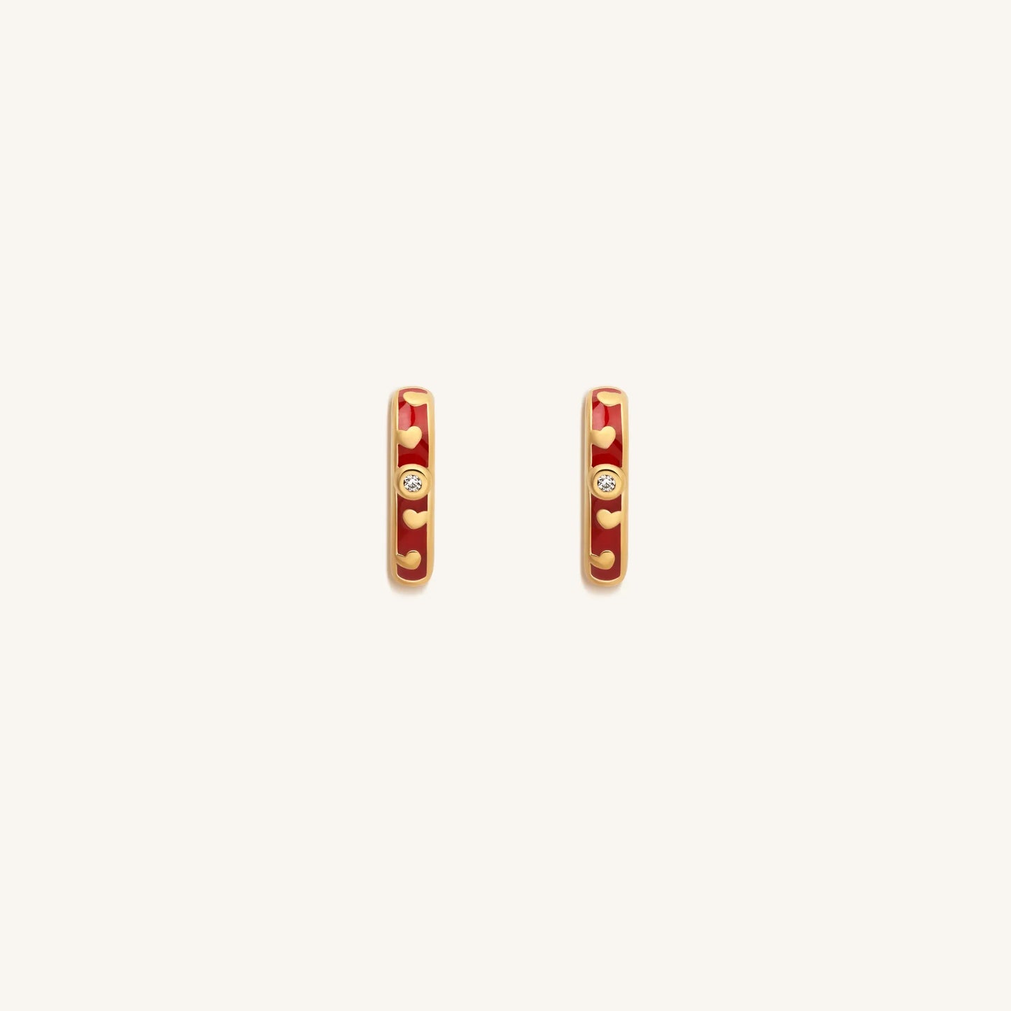 Limitless Love Gold Heart Hoop Earrings