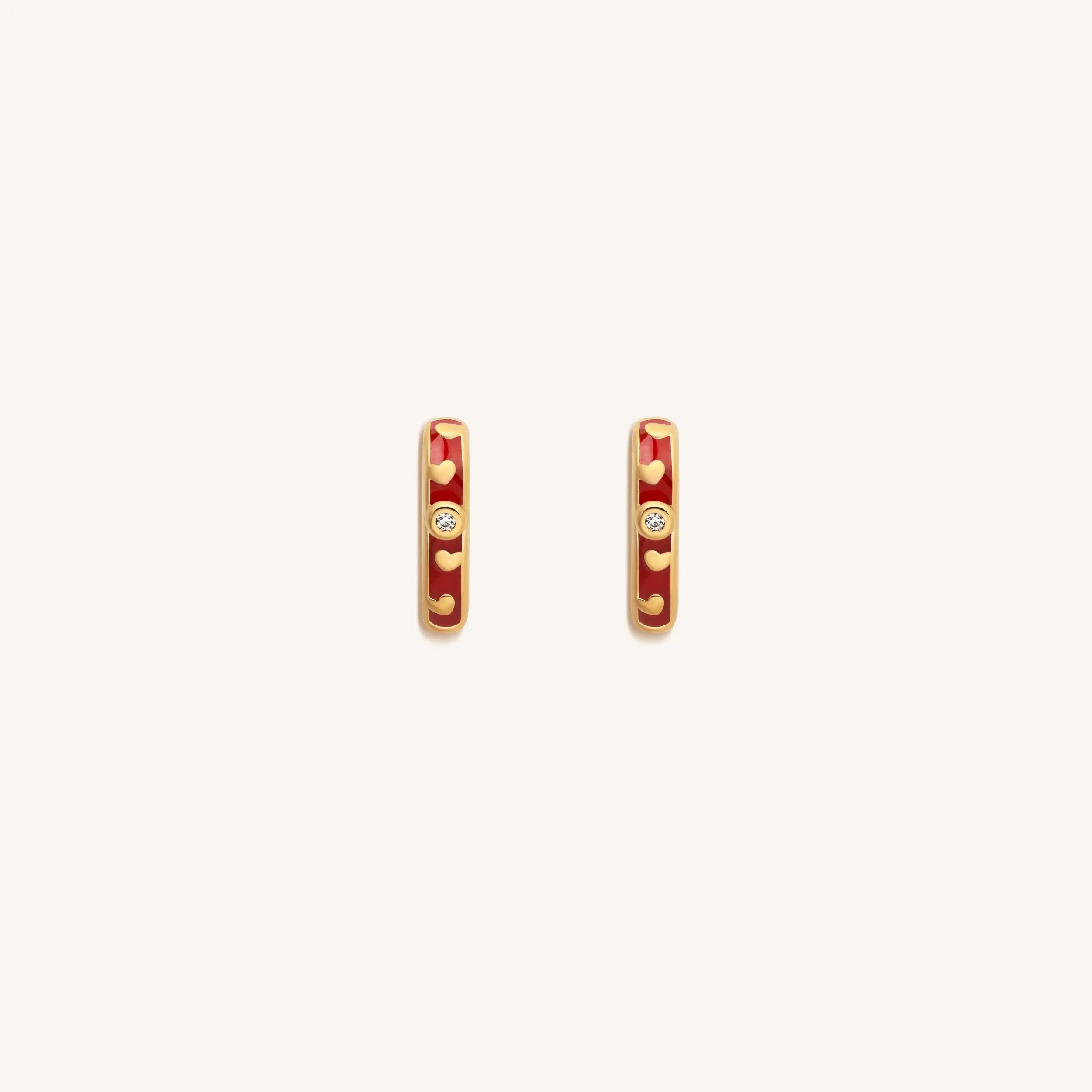 Limitless Love Gold Heart Hoop Earrings