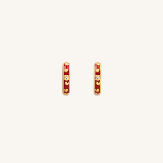 Limitless Love Gold Heart Hoop Earrings