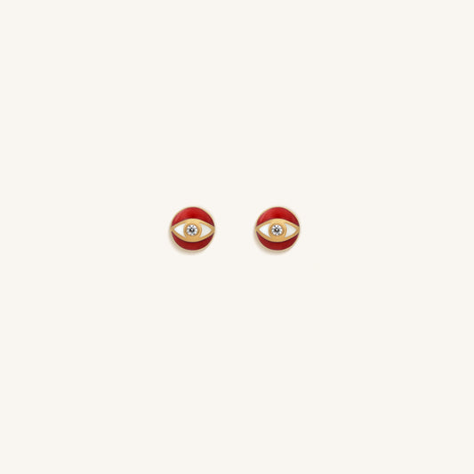 Protected Radiance Evil Eye Diamond Earrings