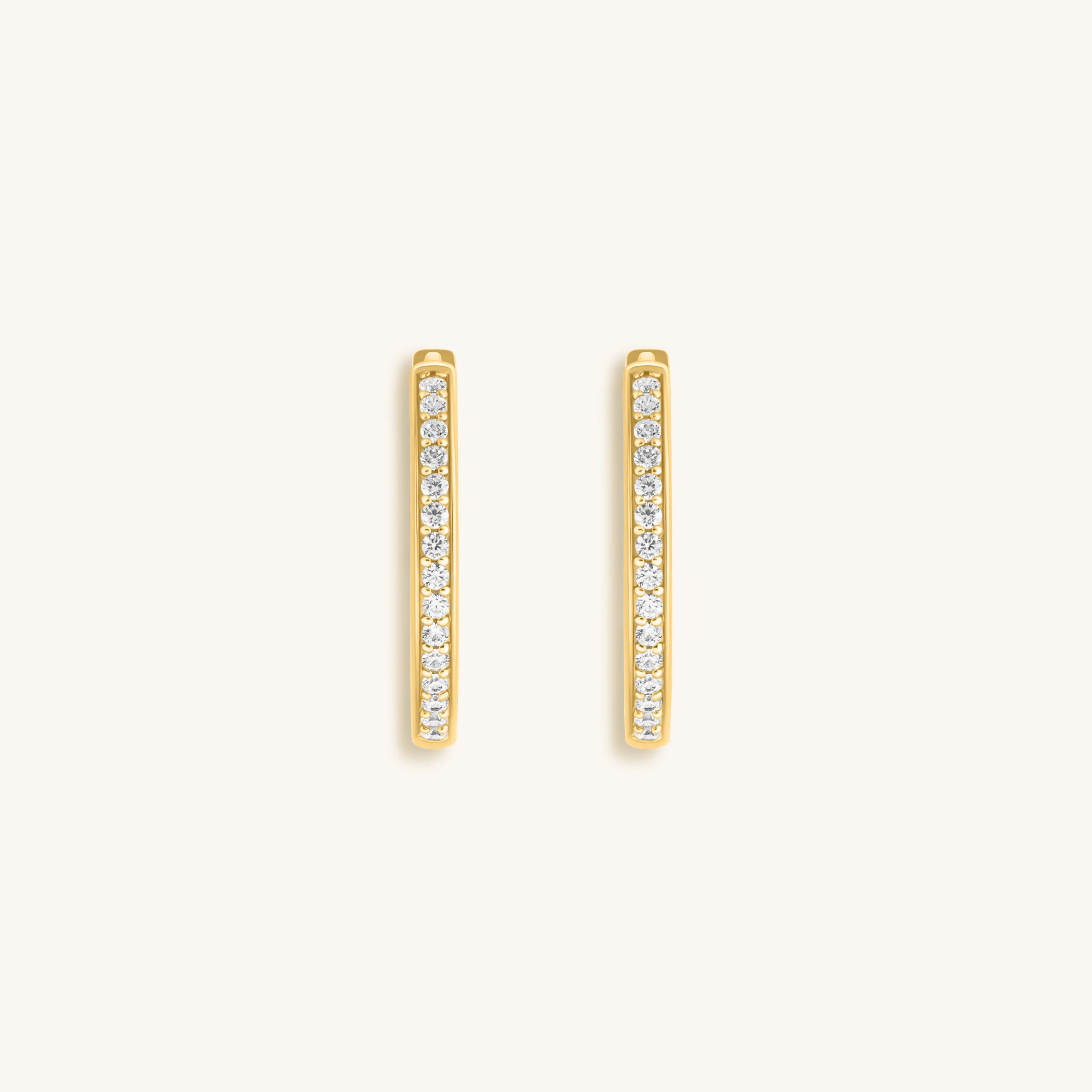 Sparkling Soul - Gold Hoop Earrings