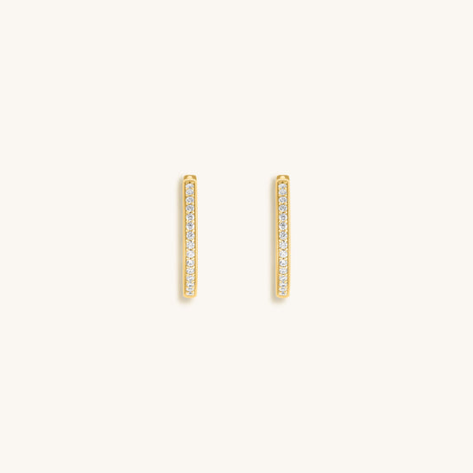 Wheel of Stars - Gold Hoop Earrings