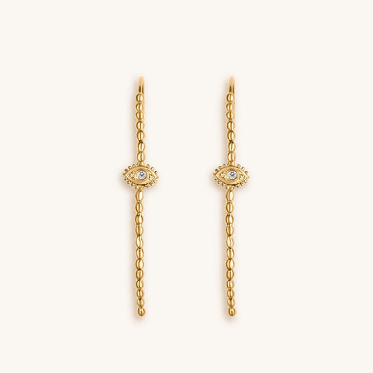 Divine Protection - Evil Eye Hoop Earrings