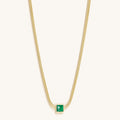 Devote & Achieve - Emerald Evil Eye May Birthstone Necklace