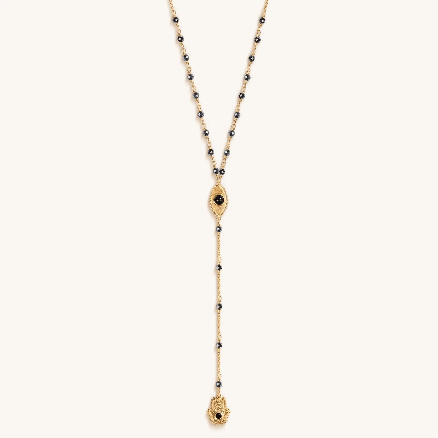 Spiritual Resilience Gold Plated Rosary Necklace