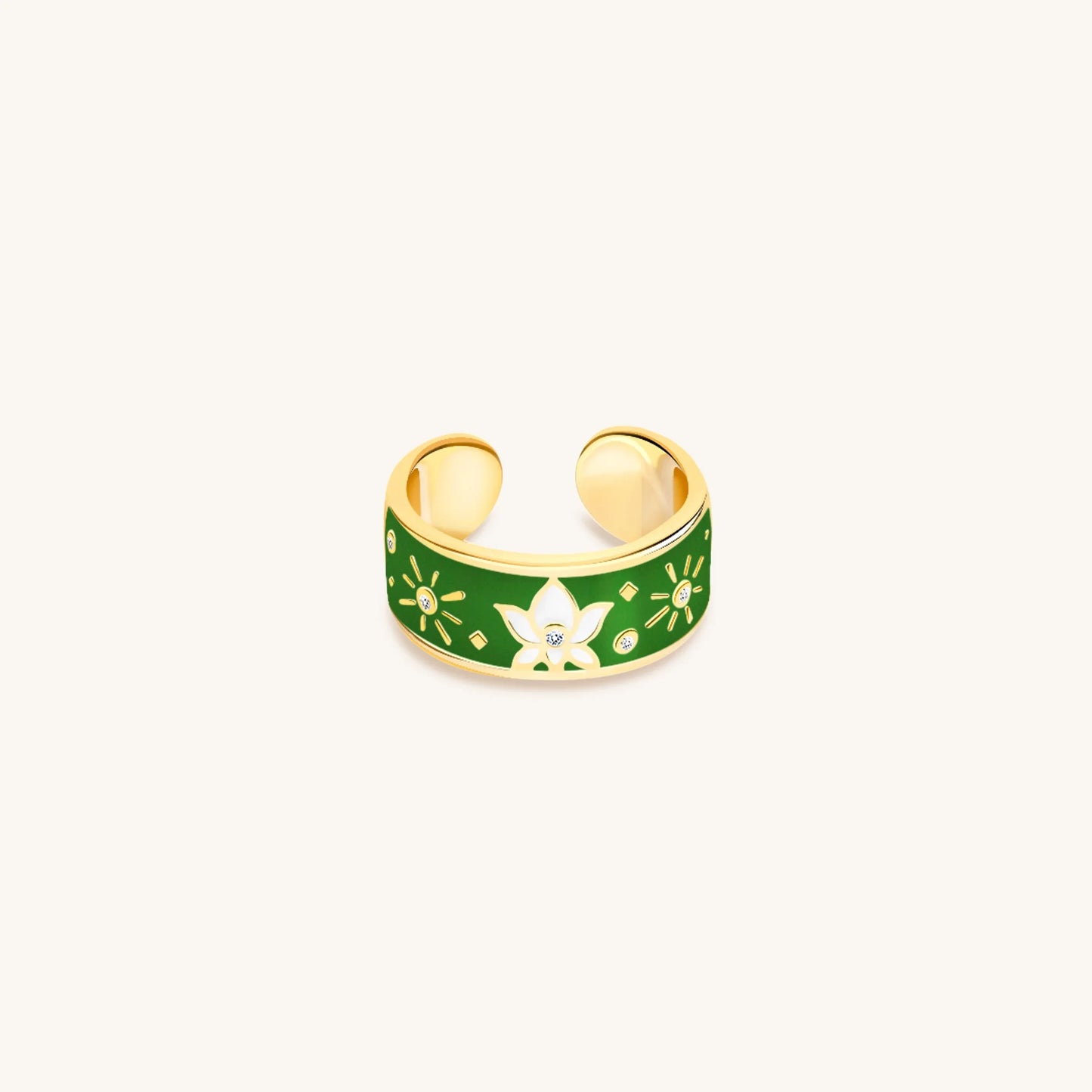 Joyous Light - Diamond & Peridot Ring