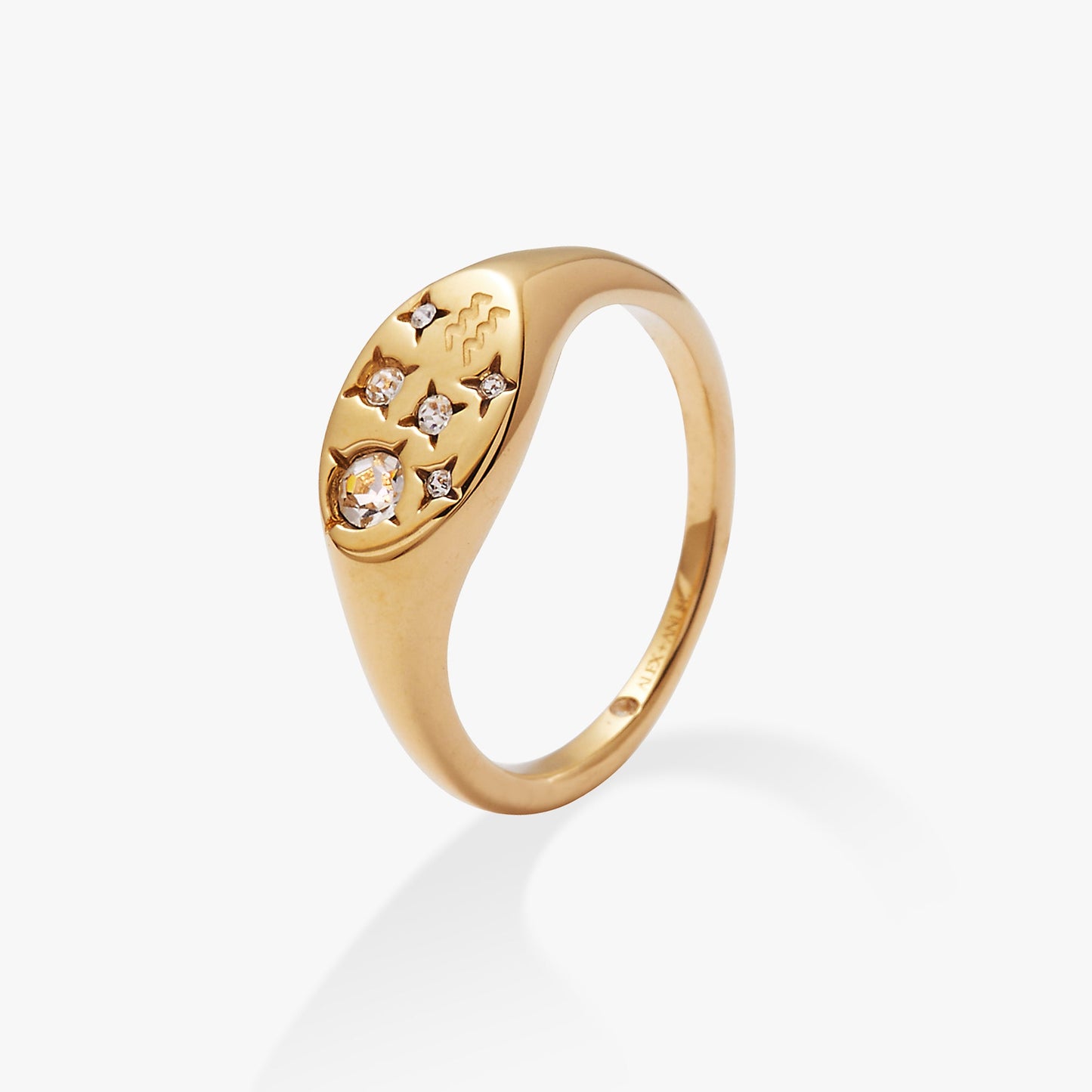 Aquarius Zodiac Ring